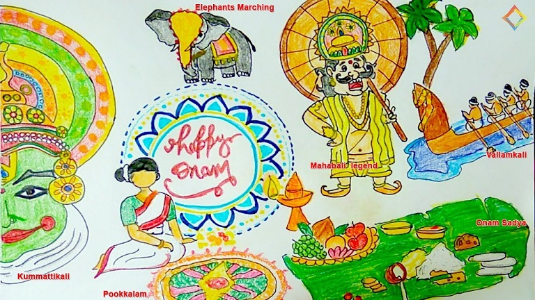 Onam Cartoon Images